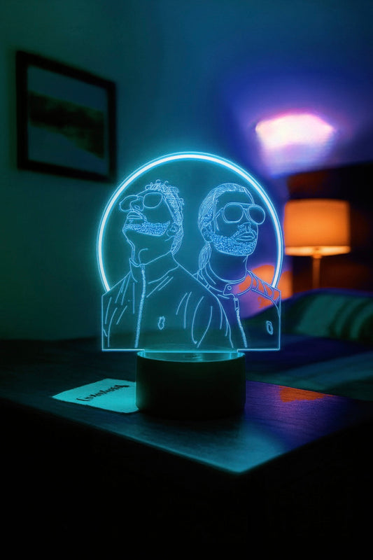 Lampe LED 3D Duo Rap Français – Édition Spéciale Collector