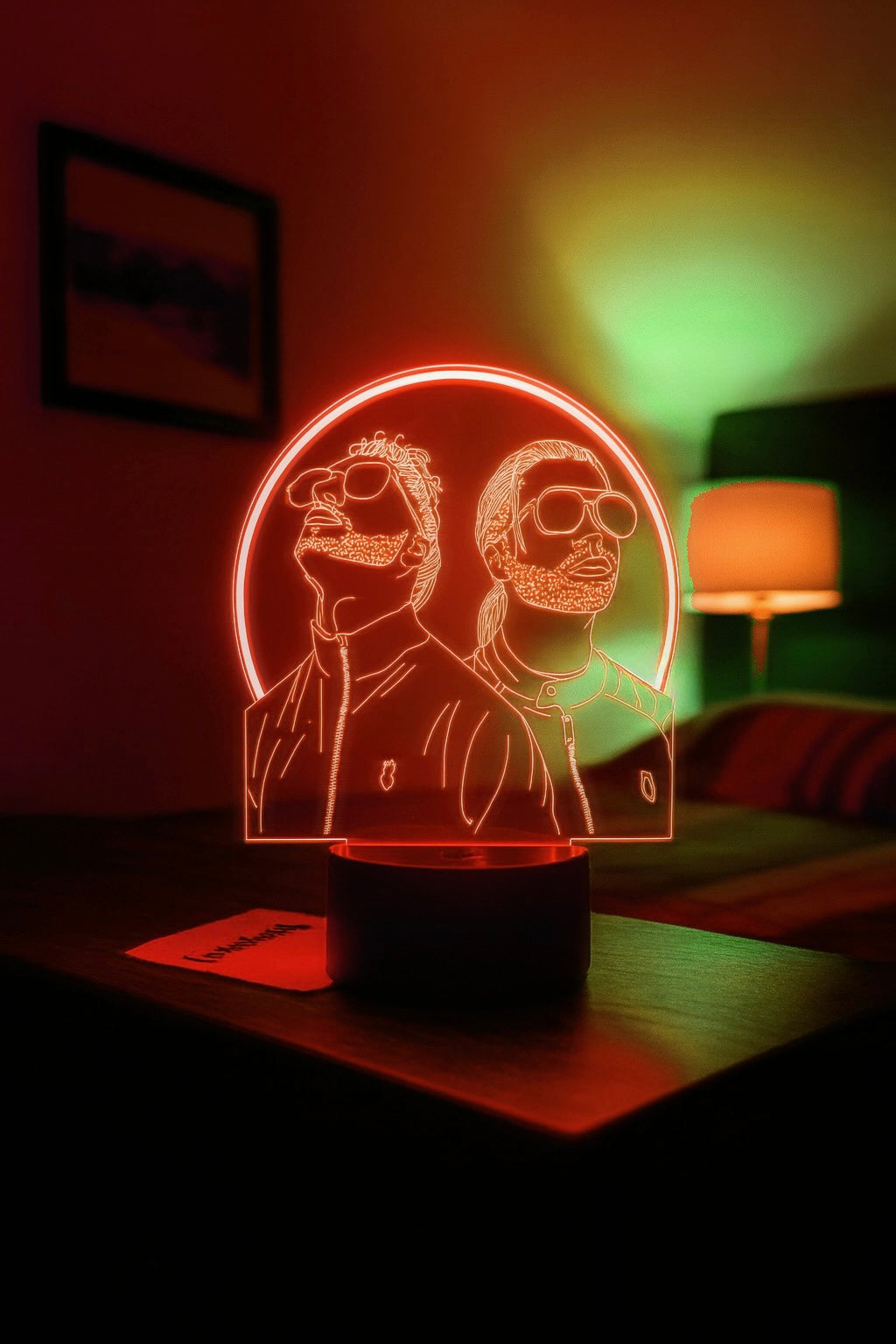 Lampe LED 3D Duo Rap Français – Édition Spéciale Collector