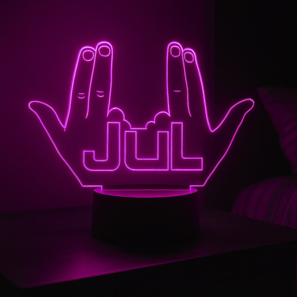 Lampe LED 3D – Veilleuse Ambiance Rap ✨ Édition Collector Fan