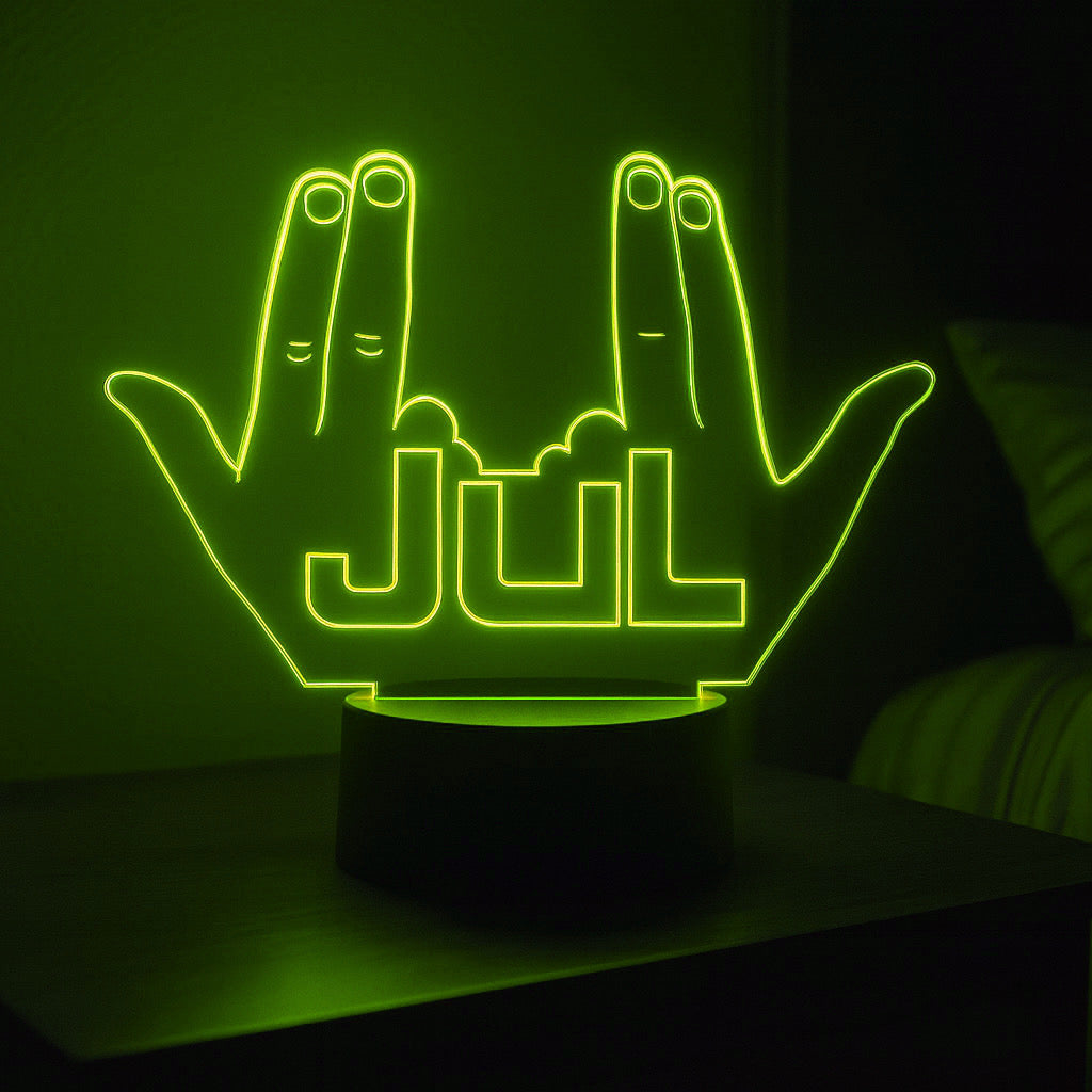 Lampe LED 3D – Veilleuse Ambiance Rap ✨ Édition Collector Fan